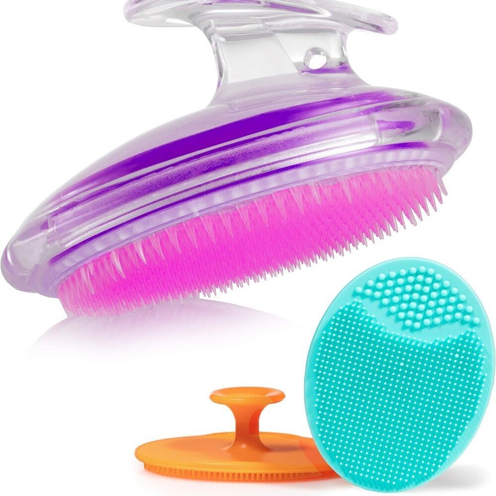 3 Pack Body and Face Exfoliating Brushes for Ingrown Hairs Treatment, Razor Bump